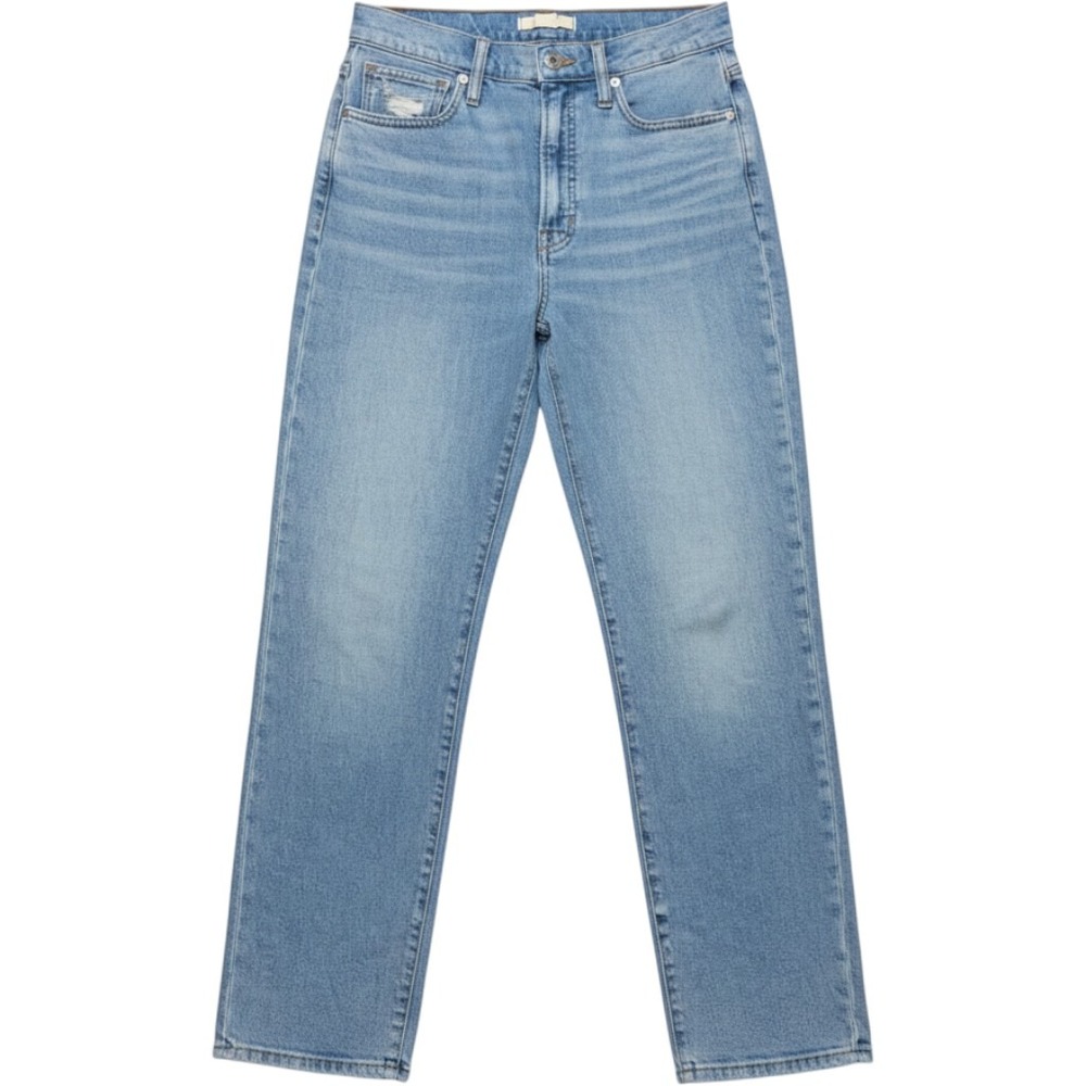 Madewell The Perfect Vintage Straight Crop Jean Size 26 Blue Denim High Rise
